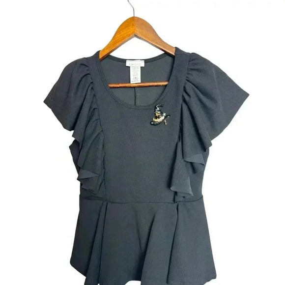 Top chic flutter top M - Picture 2 of 9